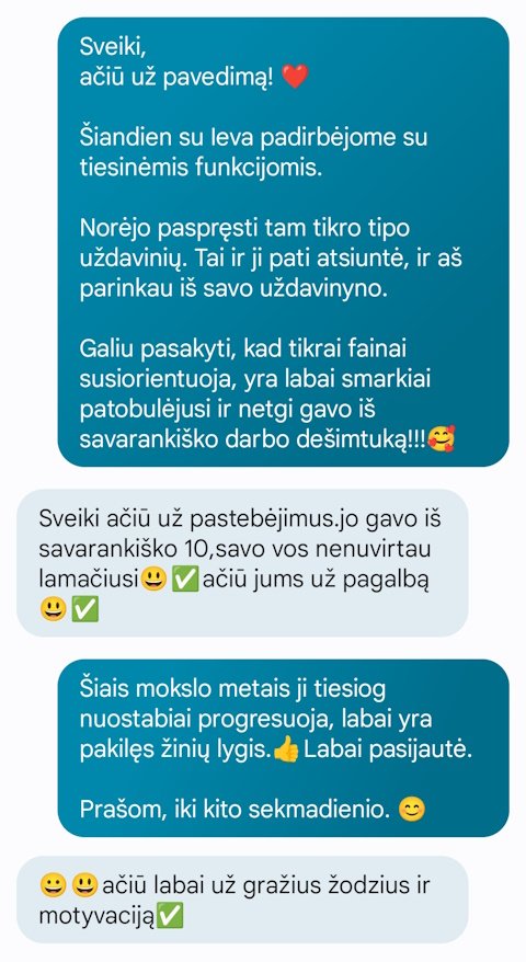 Astos pranešimas
